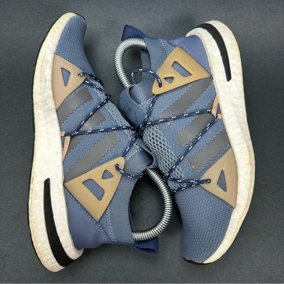 Adidas Womens Arkyn DA9606 Blue Lace Up Low Top Running Shoes Size 6 - Picture 9 of 10